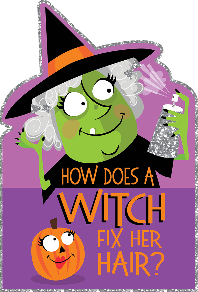 Witch Scare Spray Halloween Card